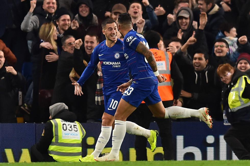 Chelsea venció con gol de Hazard al Bournemouth y pasó a la semifinal de la Carabao Cup. (AFP)