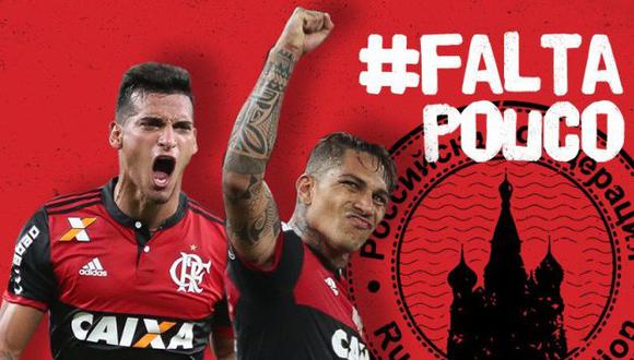Flamengo felicitó a Paolo Guerrero y a Miguel Trauco tras pase de Perú a Repechaje (Twitter/Flamengo)