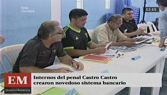 Novedoso sistema bancario funciona dentro del penal Castro Castro.