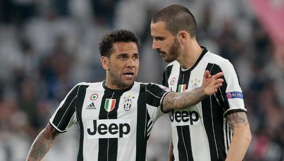 Dani Alves y Bonucci no jugarán más en la Juventus. Ambos cambiaron de equipo para la siguiente temporada. (Getty Images)