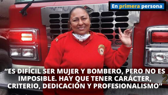 María Cussi lleva 11 años como bombero. (Elisa Reyes)