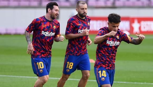 Barcelona recuperó a Jordi Alba y podrá estar en el clásico ante Real Madrid. (Foto: AFP)