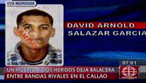 Salazar García murió producto de dos balazos en el torso. (América TV)