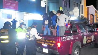 Intervienen a 10 personas que participaban de una fiesta en pleno toque de queda en Tacna