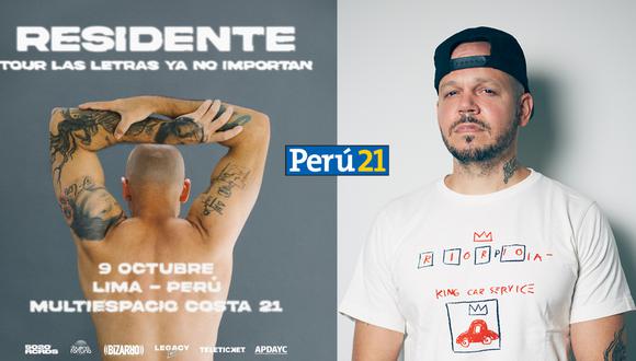 Residente anuncio su llegada a Lima con su gira 'Las Letras Ya No Importan' (Composición)