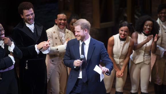 El príncipe Harry se 'robó' la atención&nbsp;de los asistentes al show. (Foto: AFP)