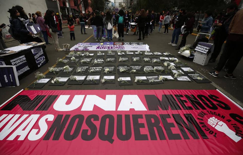 Así se desarrolla la denominada marcha 'MujeresxJusticia'. (Piko Tamashiro/Perú21)