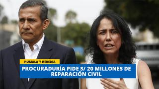 Humala y Heredia: Procuraduría pide S/ 20 millones de reparación civil