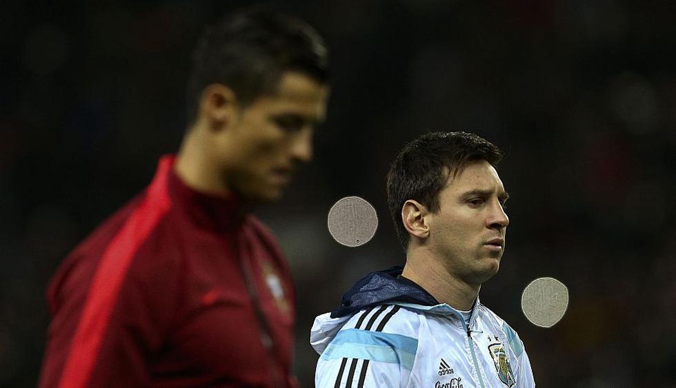 Cristiano Ronaldo y Lionel Messi no tuvieron un brillante partido en Inglaterra. (EFE)