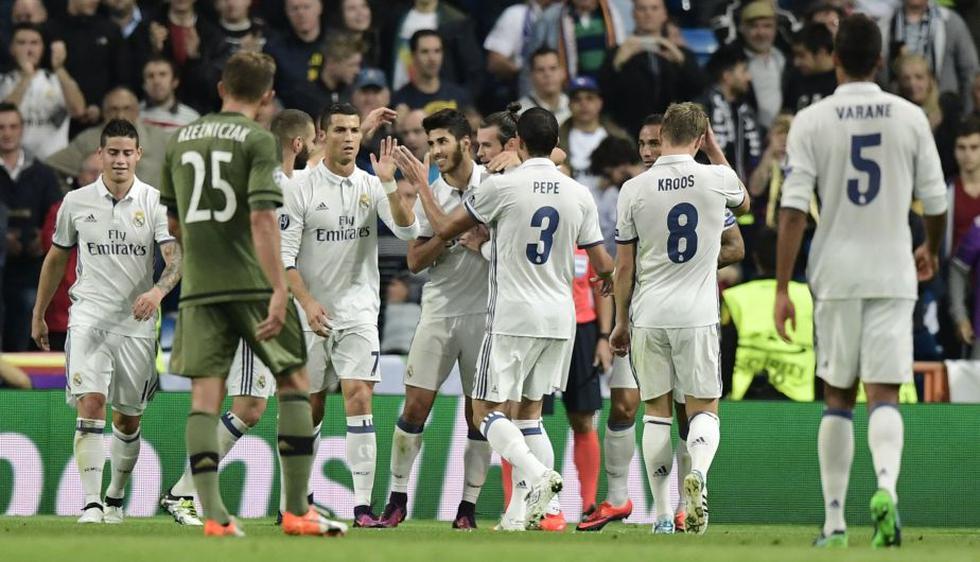 Real Madrid goleó 5-1 al Legia Varsovia por la Champions League. (AFP)
