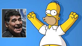 Diego Maradona dijo que odiaba a Los Simpson y Homero le respondió: "Es un gordo tetón" [Videos]
