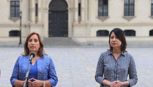 PESADA MOCHILA. La canciller Ana Cecilia Gervasi ha hecho a Dina Boluarte un blanco de las críticas. (Foto: Presidencia de la República)