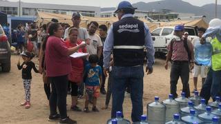 Sedapal entrega agua en 44 puntos de San Juan de Lurigancho para vecinos afectados por inundación