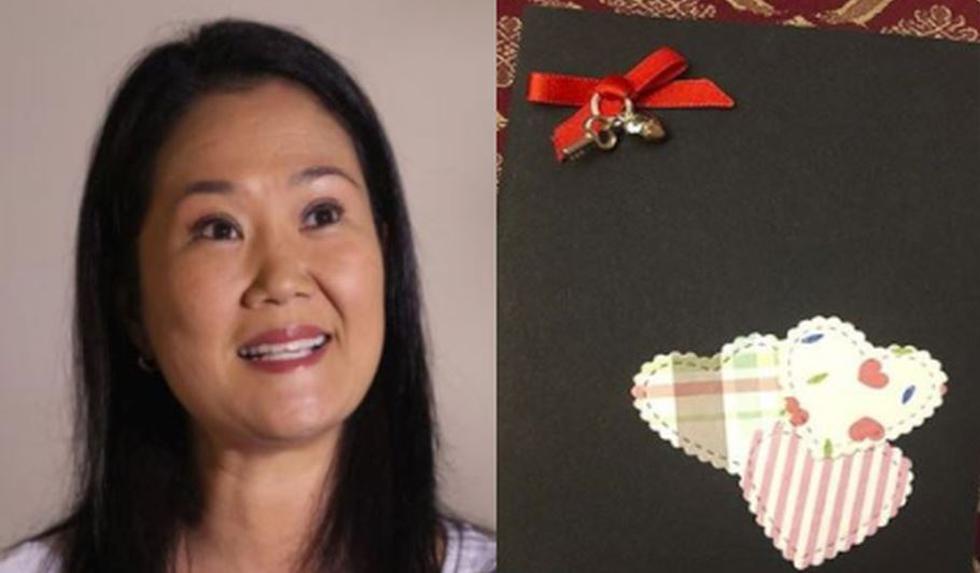 Keiko Fujimori elaboró tarjetas por el Día de la Madre que obsequió a sus congresistas. (Composición)
