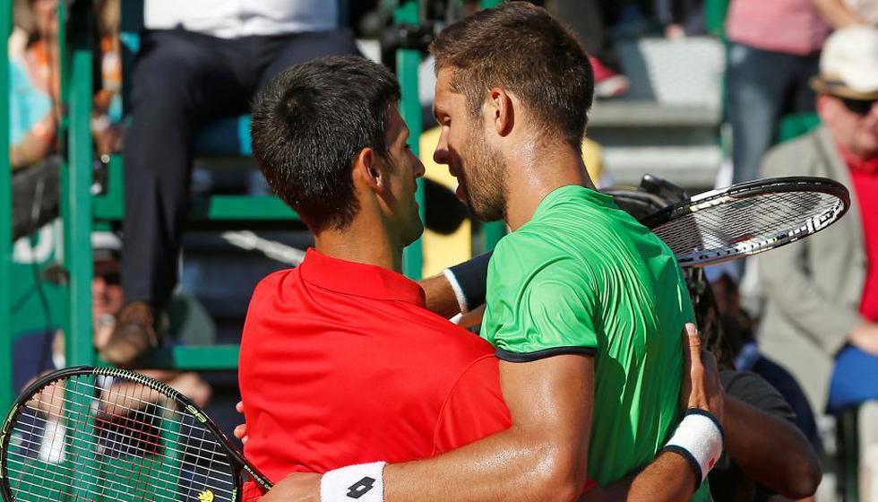 El checo Jiri Vesely venció a Novak Djokovic. (Reuters)
