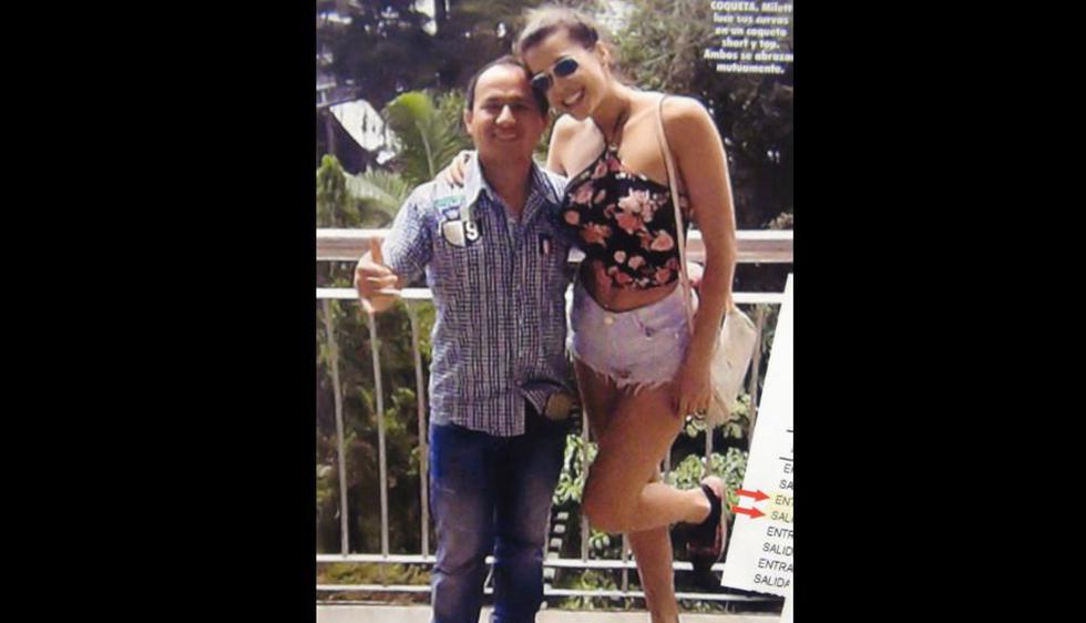 Milett Figueroa y al empresario Neisis Brito fueron fotografiados juntos en Medellín, Colombia. (Magaly TeVe)