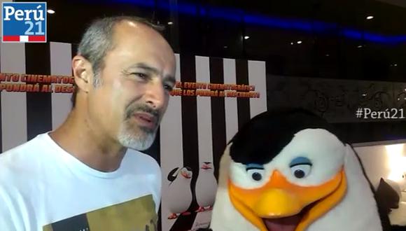 Carlos Alcántara habló de su participación en la película Los pingüinos de Madagascar. (Tomás Chávez/Perú21)