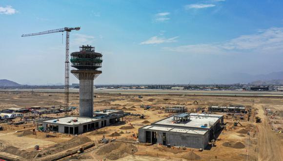 La nueva torre de control presenta un avance de más del 50%, lo que permitirá que entre en operaciones a inicios de 2023, según el MTC. (FOTO: GEC)
