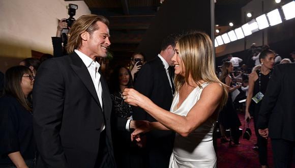Brad Pitt y Jennifer Aniston en Los Angeles, California. (Photo by Emma McIntyre/Getty Images for Turner)