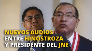 Nuevos audios revelan favores entre Hinostroza y el presidente del JNE