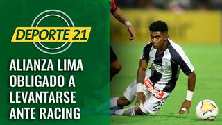 Alianza Lima obligado a levantarse ante Racing 