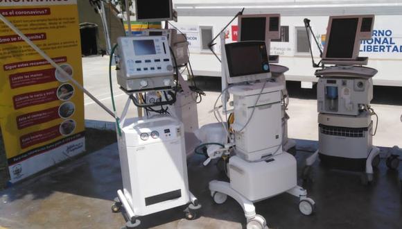 Con la incorporación de los nuevos equipos, el Hospital Regional Docente de Trujillo ya cuenta con 21 respiradores mecánicos. (GEC)