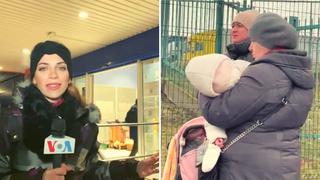 Ucranianos se refugian en supermercados de Polonia