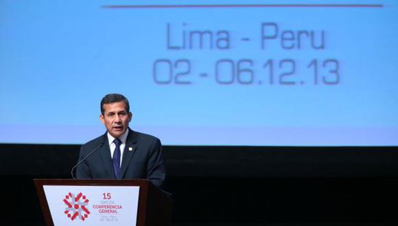 Ollanta Humala afirmó que economía peruana aún es vulnerable. (Andina)