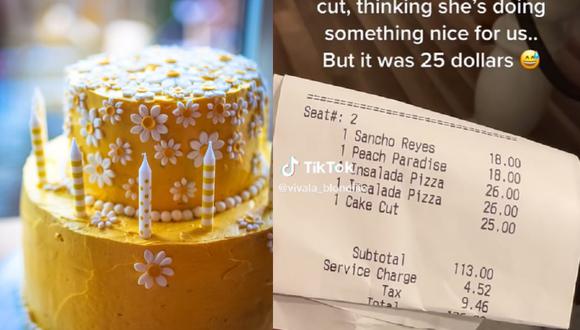 Gigi celebró su cumpleaños en un restaurante, pero se llevó una sorpresa cuando le cobraron por cortarle la torta. (Foto: Pixabay / TikTok)
