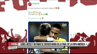 Messi y Neymar se reencontrarán en la final de la Copa América 2021