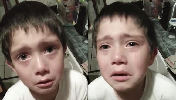 Niño llora desconsolado por matar a una hormiga sin querer. (Maria Ivette Correa)