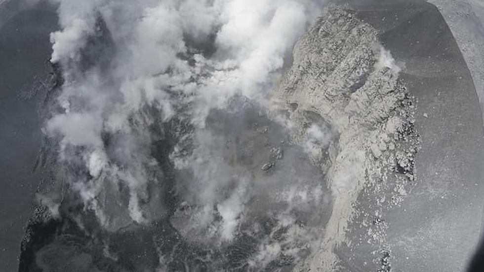 El cráter del volcán Sabancaya. (Foto: IGP)