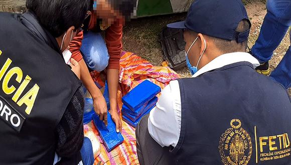 Puno: intervienen vehículo con 16 kilos de droga en Azángaro (Foto: Ministerio Público).