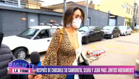 Silvia Cornejo reaparece con Jean Paul Gabuteau tras escándalo por chocar su auto. (Foto: Captura de video)