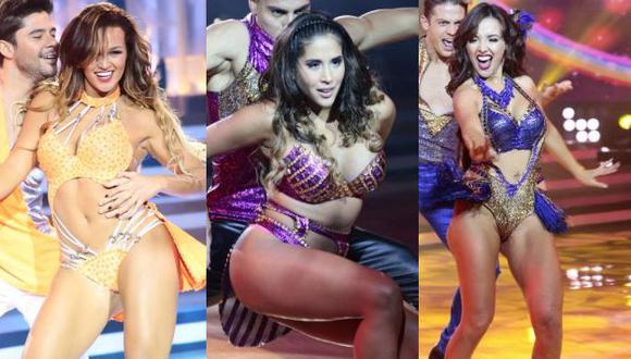 Estas fueron las sensuales presentaciones de Melissa Paredes, Angie Arizaga y Rosángela Espinoza. (El gran show)