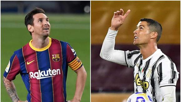 La reacción de Juventus por el duelo entre Cristiano Ronaldo y Lionel Messi en Champions League. (Foto: AFP)