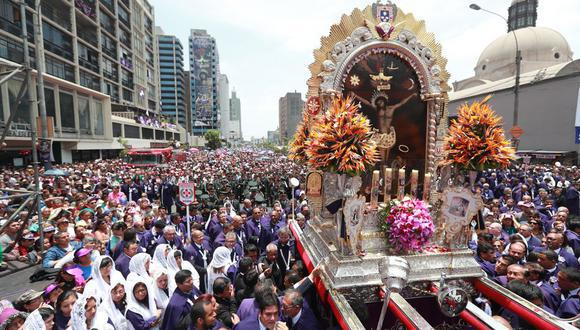 En el mes de octubre se realizaba la tradicional procesión del Señor de los Milagros, pero por segundo año no se desarrollará debido al COVID-19. (Foto: GEC)