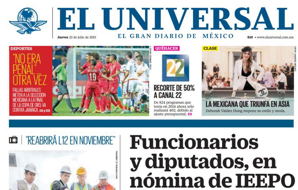 Diario El Universal de México.