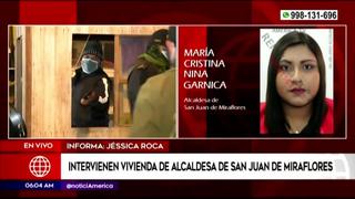 DIVIAC allana vivienda de la alcaldesa de SJM por presuntas compras irregulares durante la pandemia