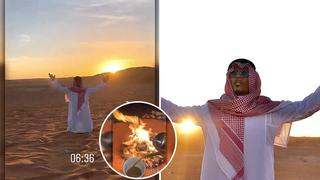 Salt Bae se aventura a pasar toda la noche en el desierto de Arabia Saudita