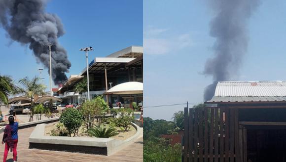 Incendio con explosiones en Pucallpa. (La voz Ucayalina)