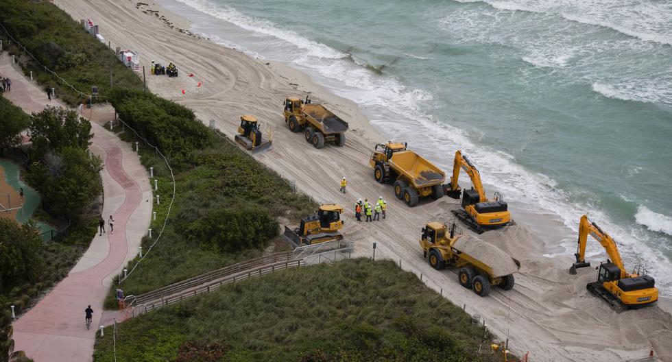 Las playas de Miami tuvieron una erosión producto del huracán Irma del 2017. Desde ese momento, el gobierno apostó por un proyecto de más de 16 millones de dólares. (Foto: AFP)