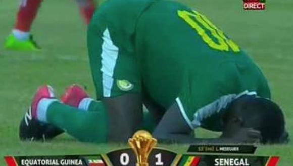 Sadio Mané rompió en llanto al final del partido de Senegal. (Captura: YouTube)