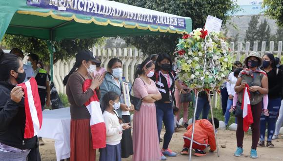 Familiares de Silvano Oblitas Cántaro Tolentino (19) llegaron hasta el distrito de Amarilis (Foto: Municipalidad de Amarilis)