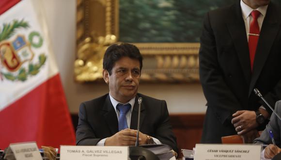 El fiscal supremo Tomas Gálvez es sindicado de integrar la red criminal Los Cuellos Blancos del Puerto. (GEC)