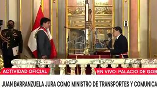 Juan Barranzuela jura como ministro de Transportes y Comunicaciones en reemplazo de Nicolás Bustamante