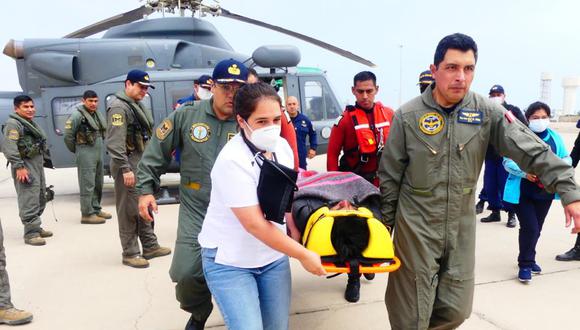 Se evacuó a José Luis Requena Hernández, al Hospital San Juan de Dios de Pisco.