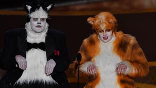 Oscar 2020: James Corden y Rebel Wilson presentaron premio a Mejores efectos especiales disfrazados de gatos 