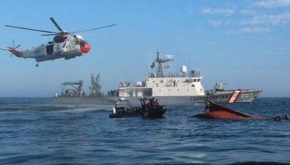 Según informe de la Marina de Guerra del Perú, la colisión ocurrió a 21 millas de costa, a la altura de Punta Negra. (Marina de Guerra del Perú)