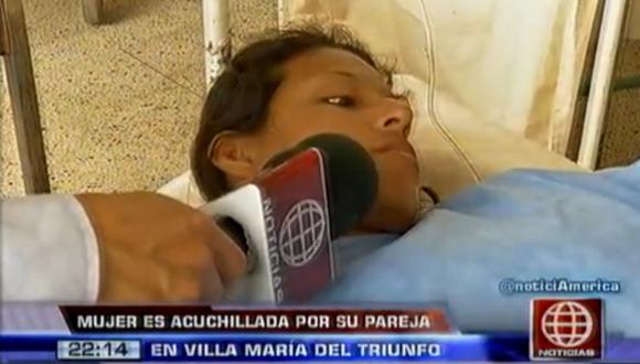 Paola Flores Flores fue herida en el brazo izquierdo y tórax. (Canal 4)